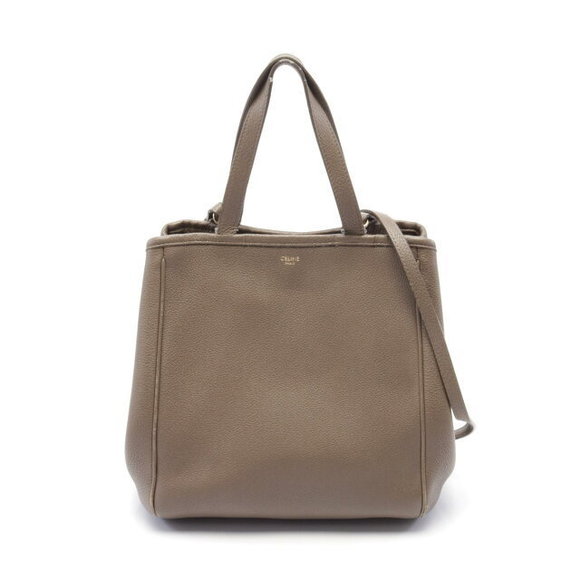 Celine Fold Cabas Tote Bag Beige Leather - Picture 1 of 7